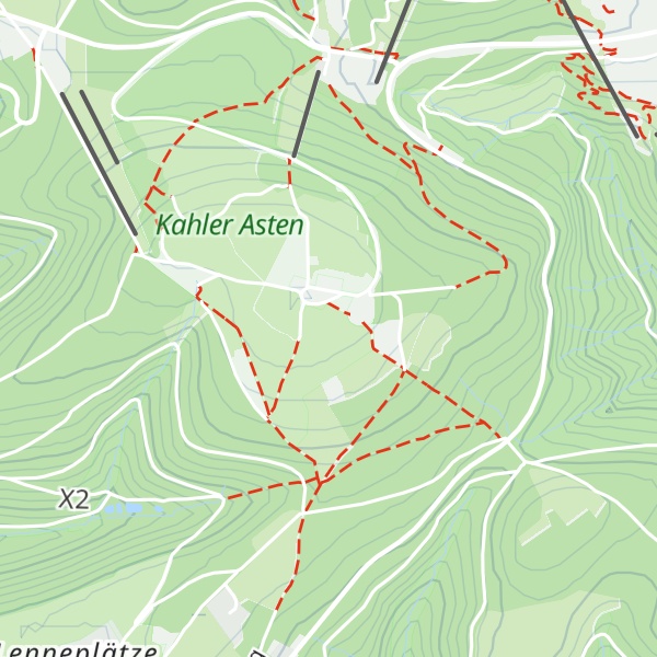 Map of Kahler Asten