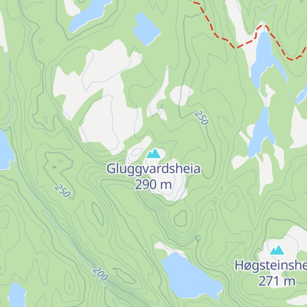 Map of Gluggvardsheia