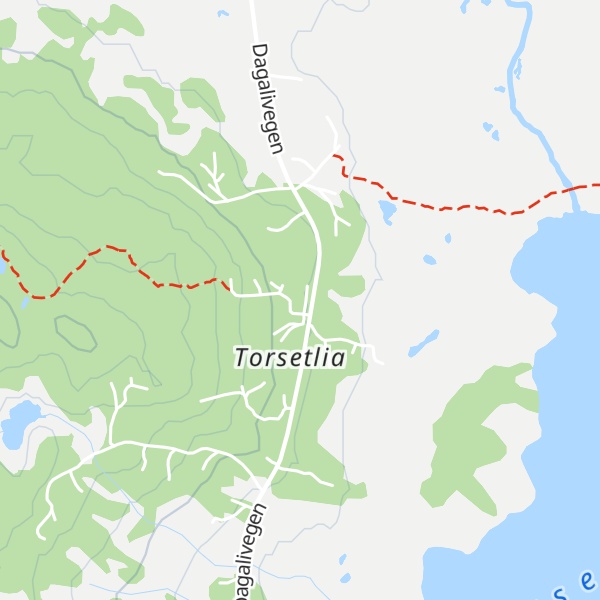 Map of Torsetlia Fjellstue