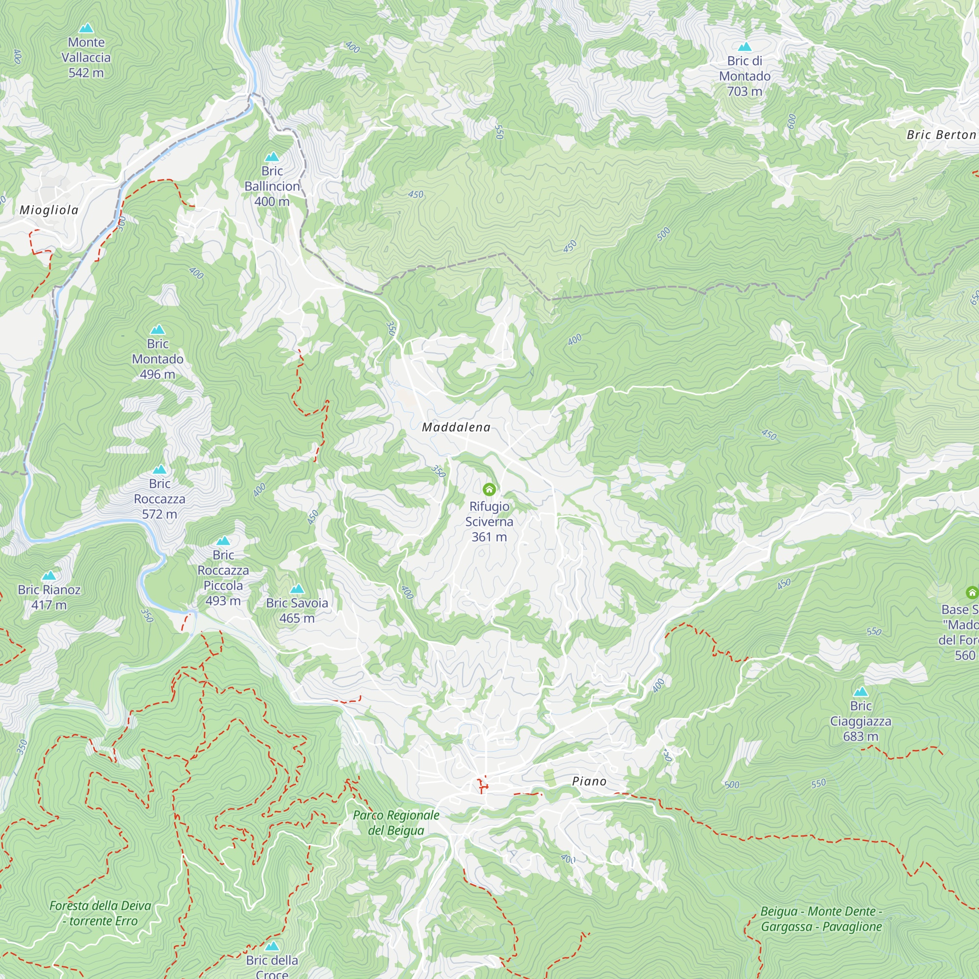 Rifugio Sciverna map