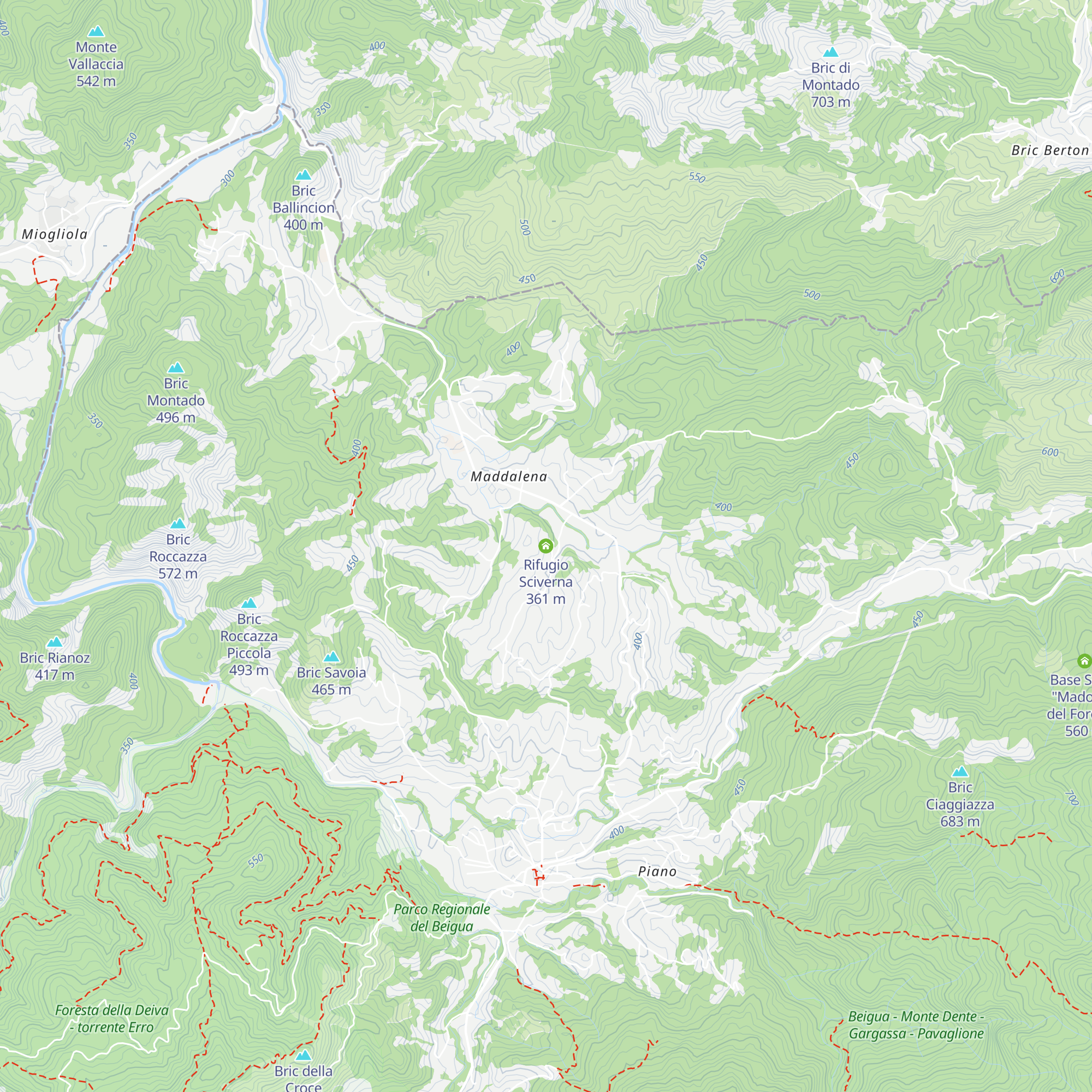 Rifugio Sciverna map