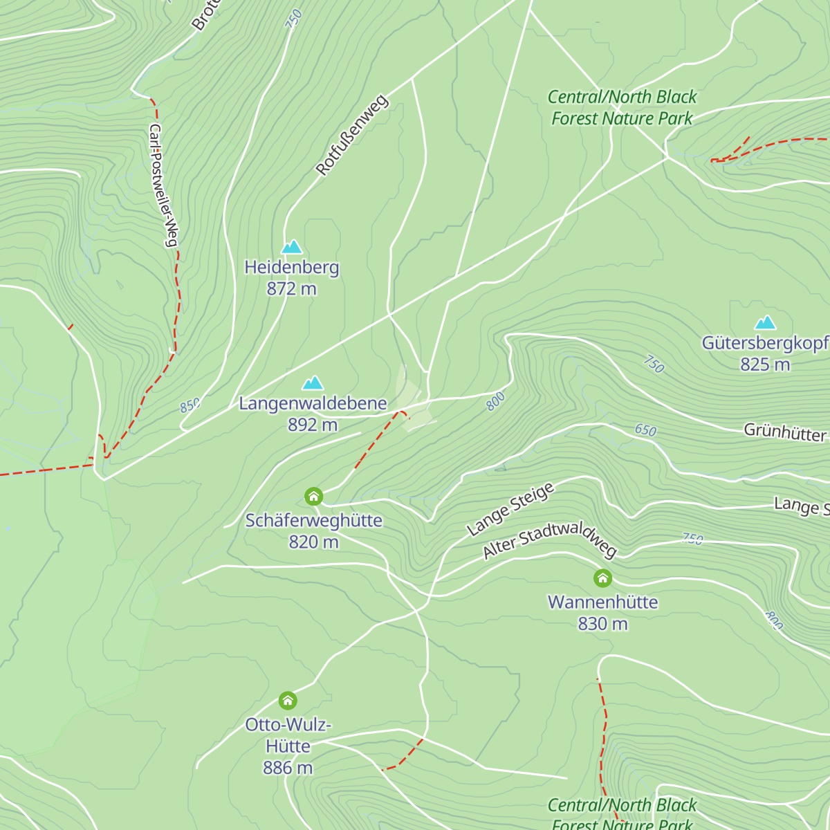 Grünhütte map