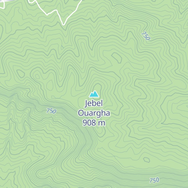 Map of Jebel Ouargha