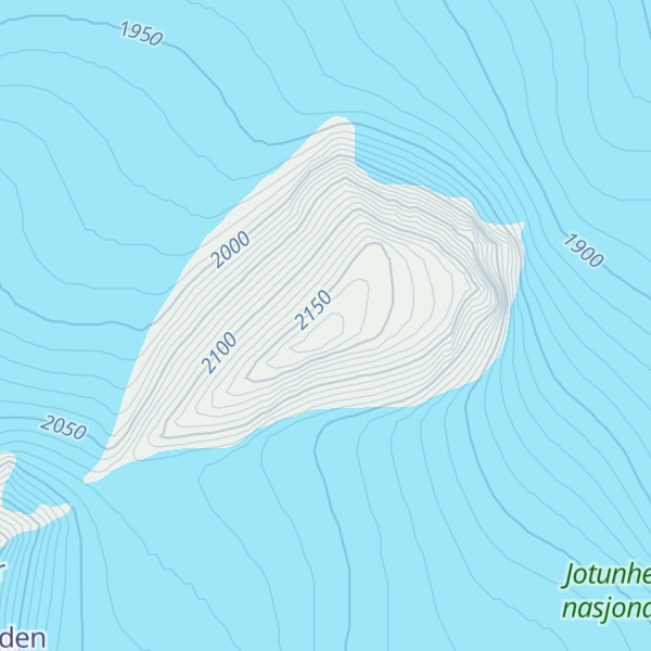 Map of Veobreatinden