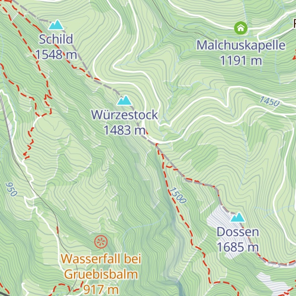 Map of Berggasthaus Unterstetten