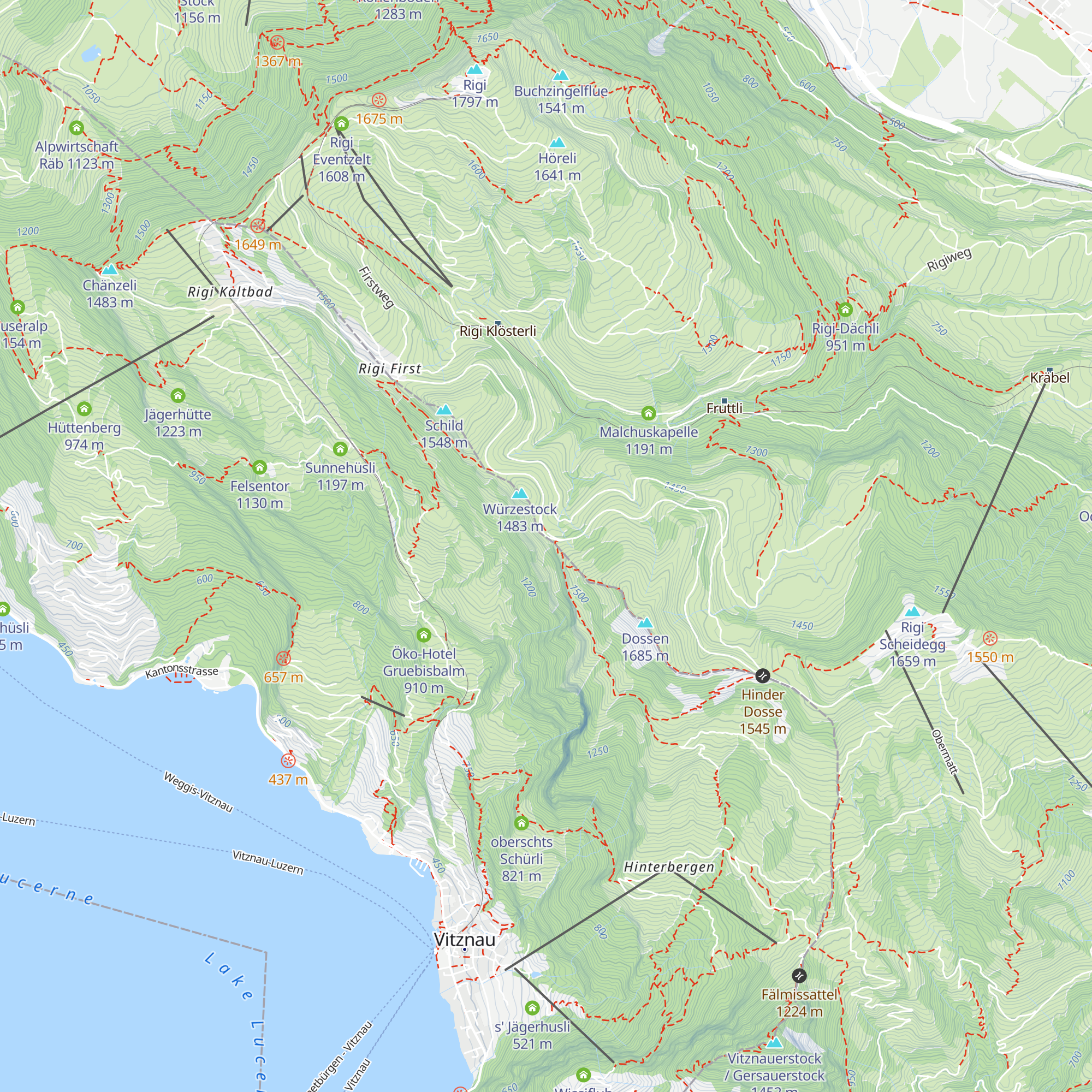 Berggasthaus Unterstetten map