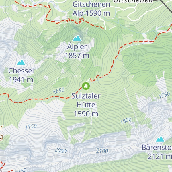 Map of Sulztaler Hütte
