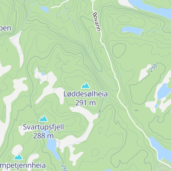 Map of Løddesølheia