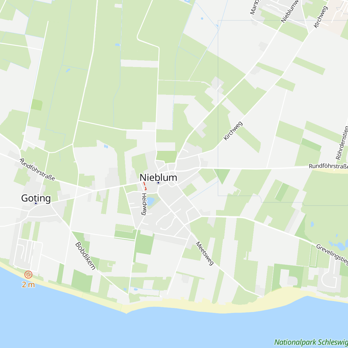 Touristeninformation Nieblum map