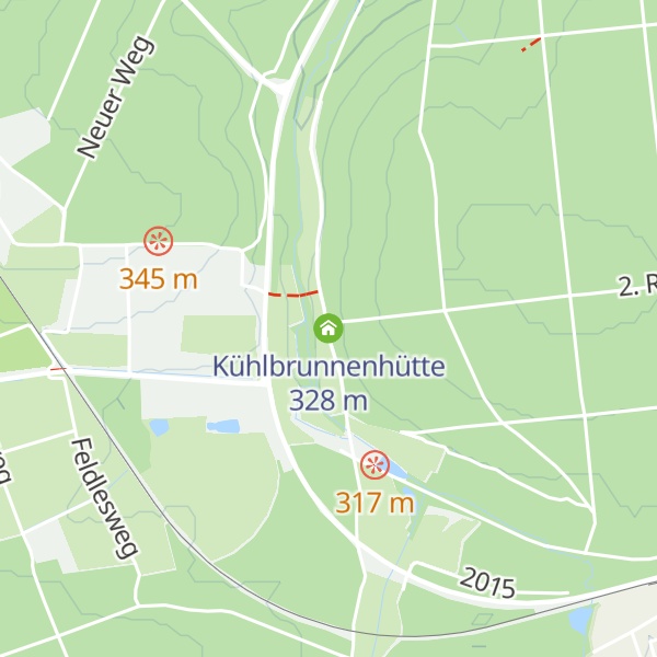 Map of Kühlbrunnenhütte