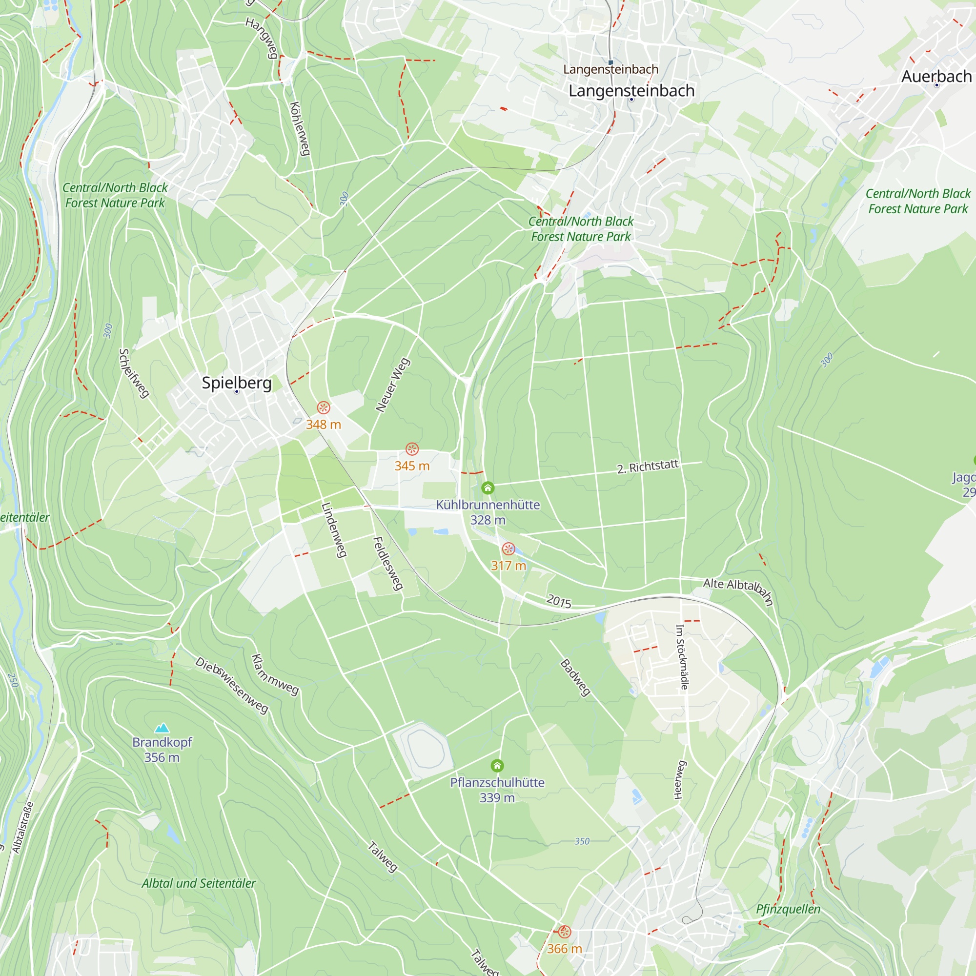 Kühlbrunnenhütte map