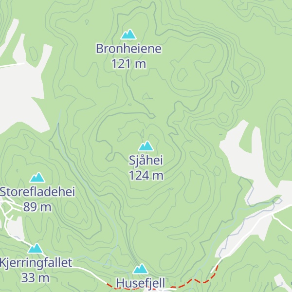 Map of Sjåhei