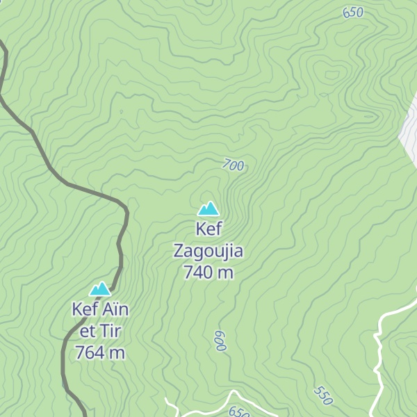 Map of Kef Zagoujia