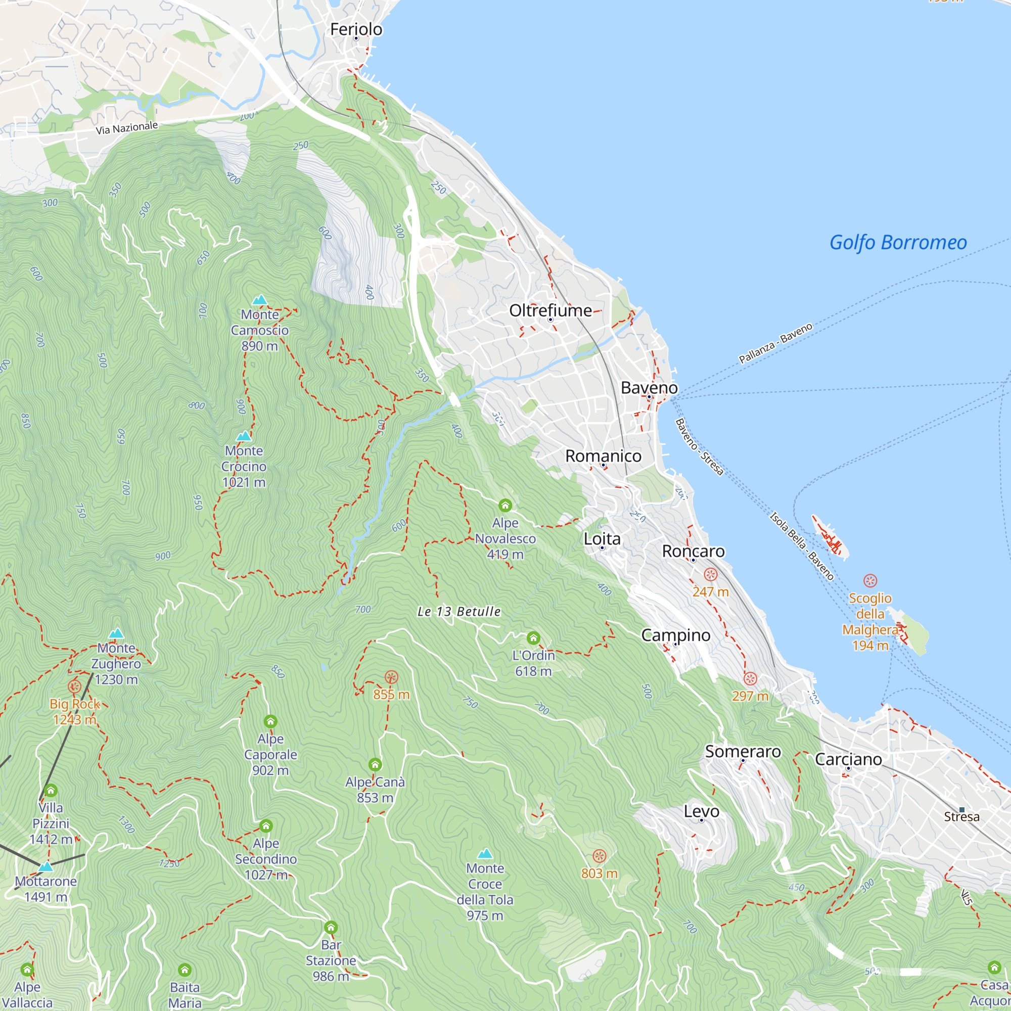 Alpe Novalesco map