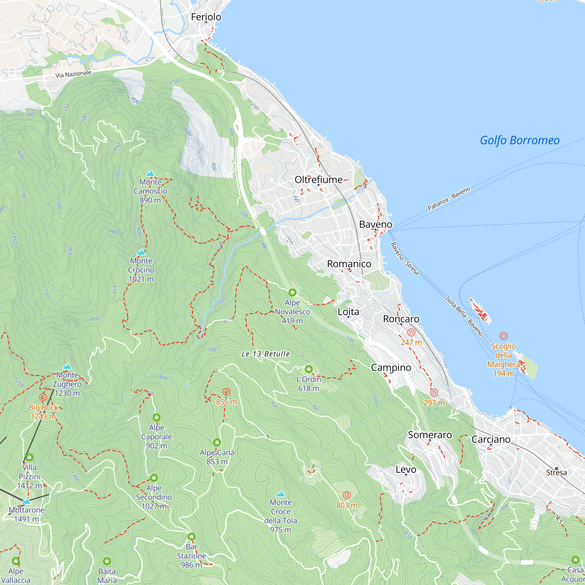 Alpe Novalesco map