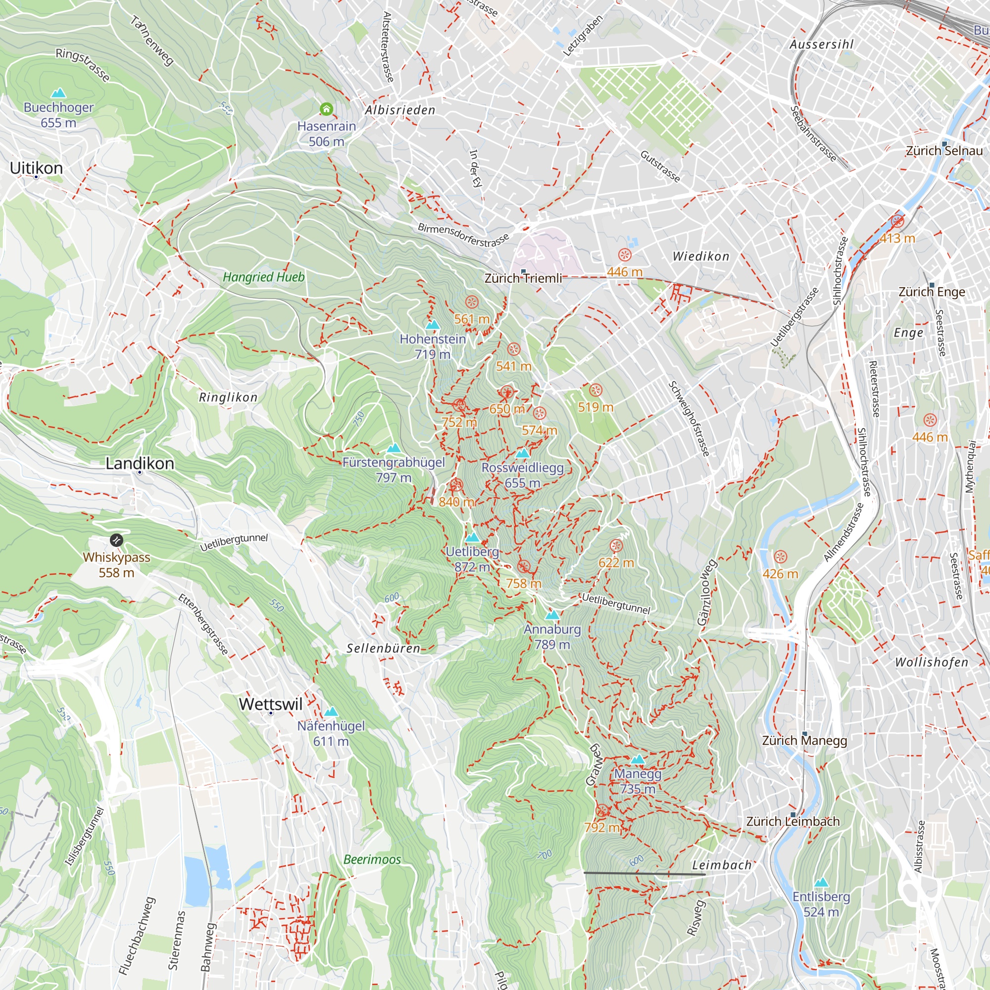 Klubhütte Clarida map
