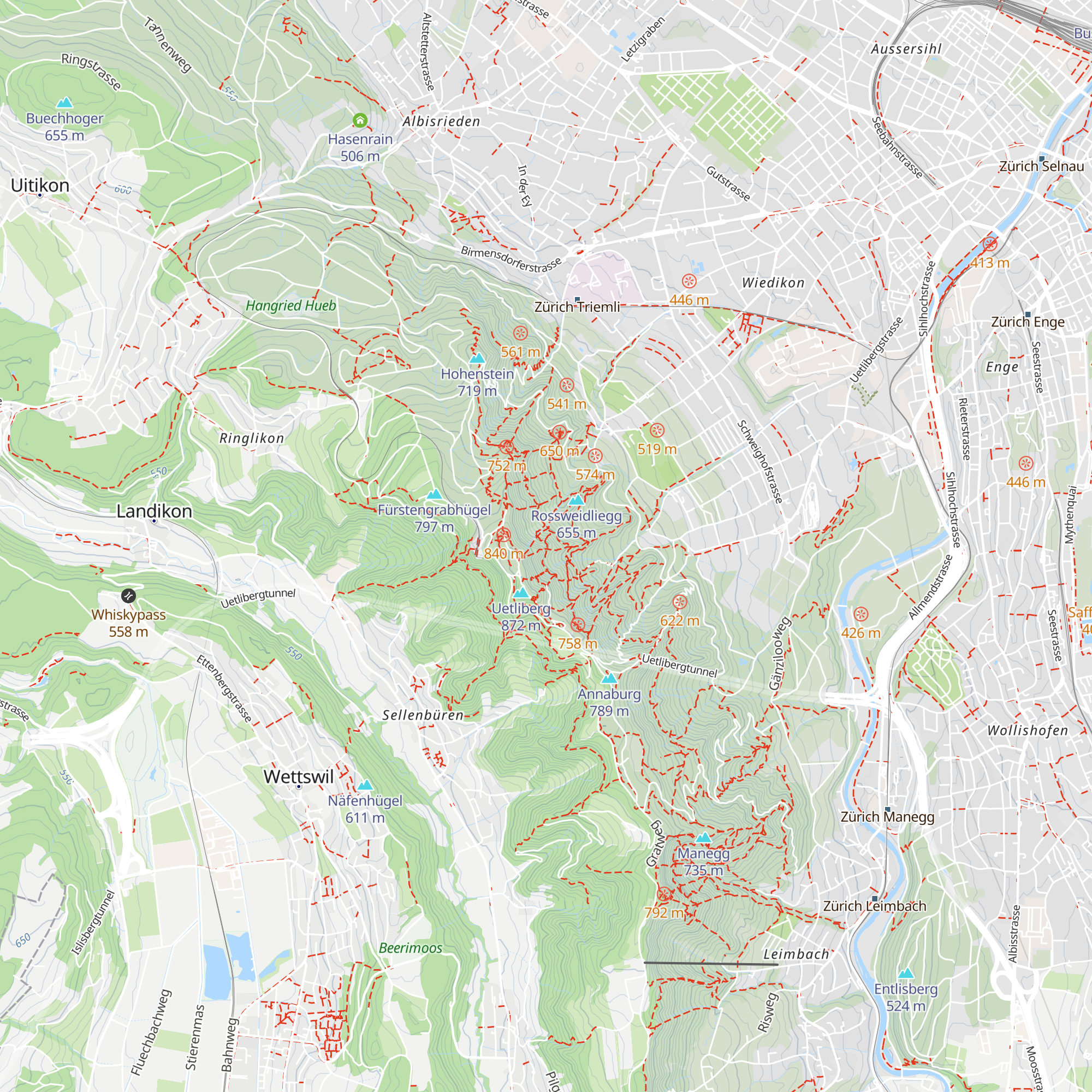 Klubhütte Clarida map
