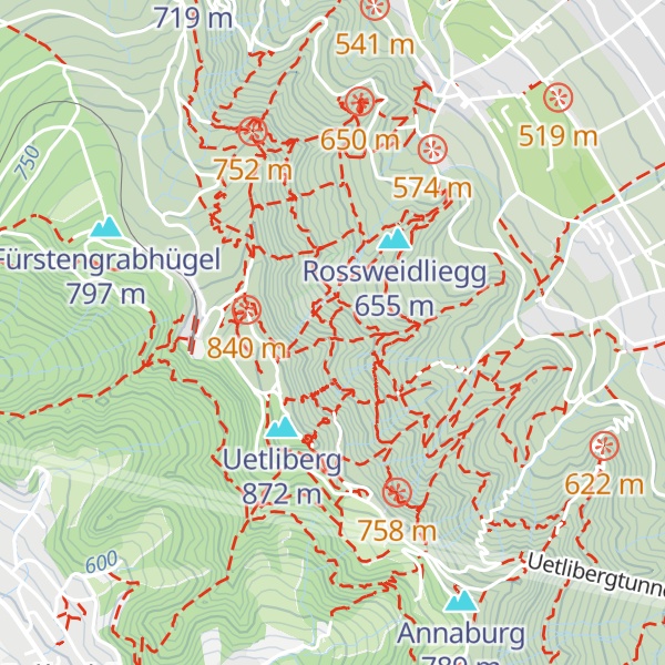 Map of Klubhütte Clarida