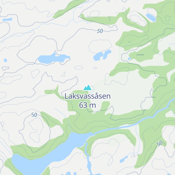 Map of Laksvassåsen
