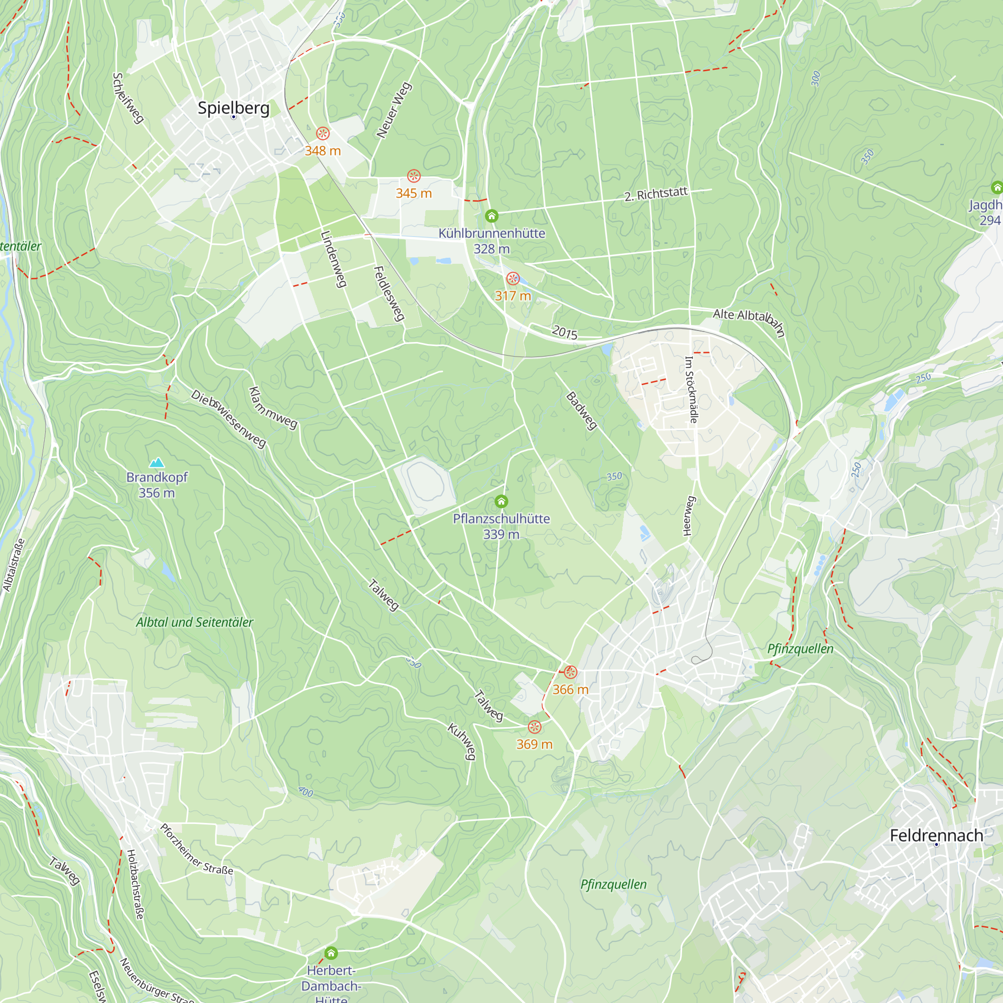 Pflanzschulhütte map
