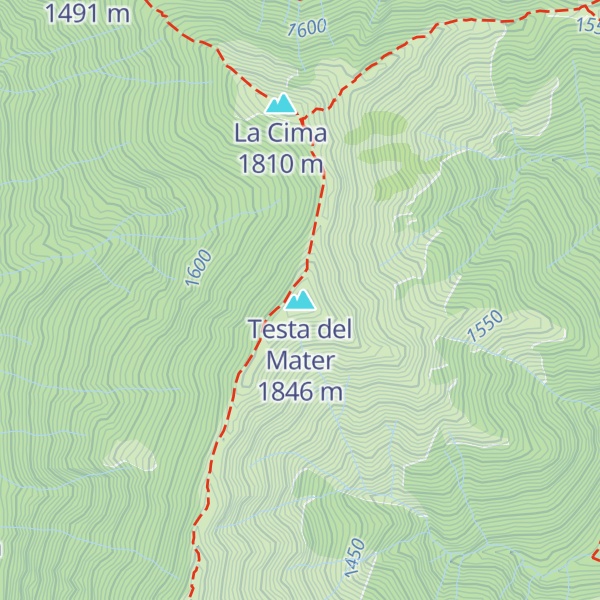 Map of Testa del Mater