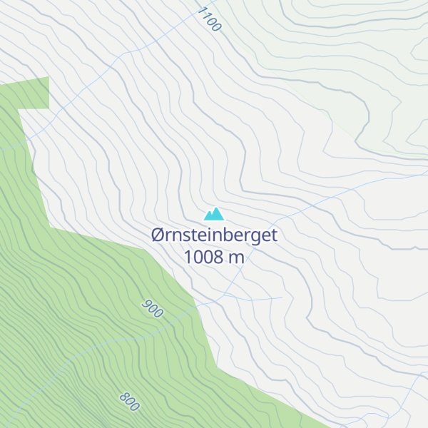 Map of Ørnsteinberget