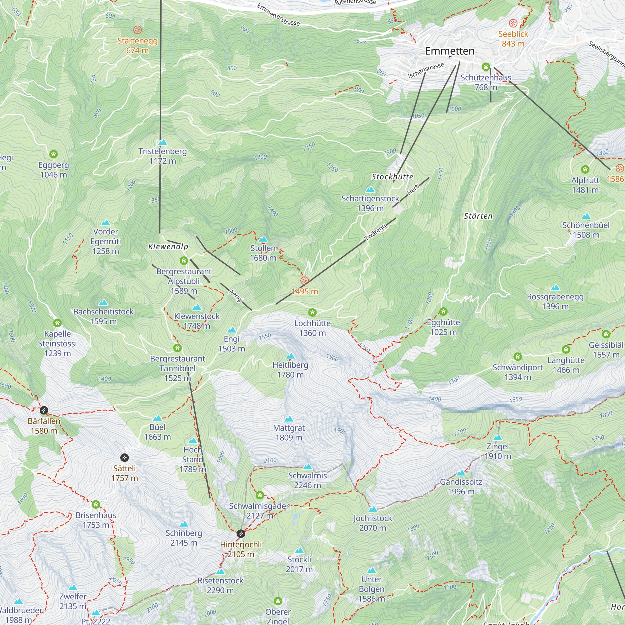 Lochhütte map