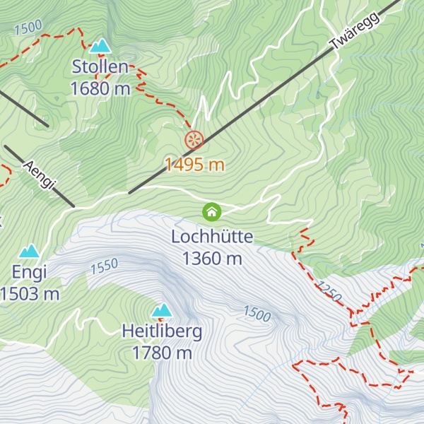 Map of Lochhütte