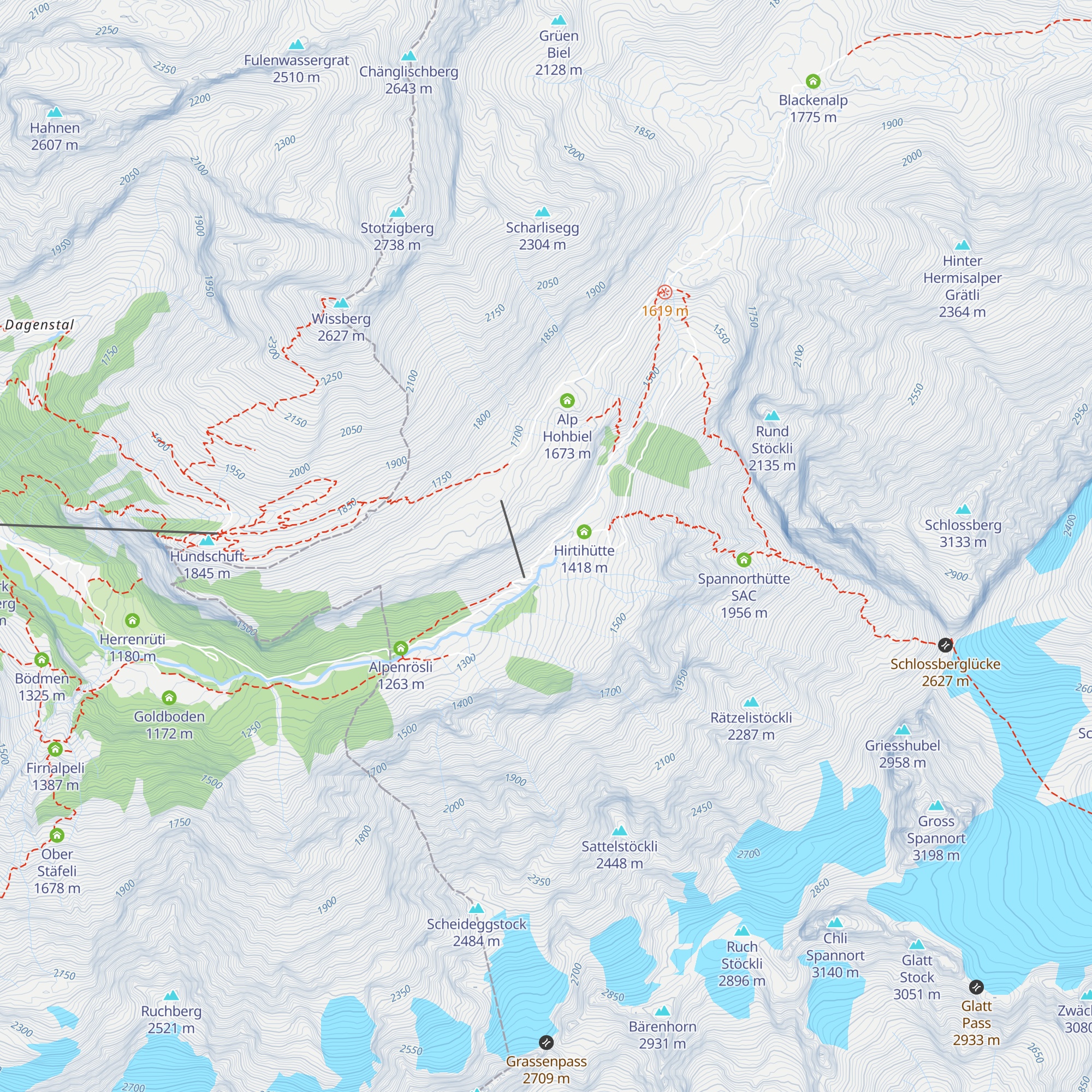 Berggasthaus Stäfeli map