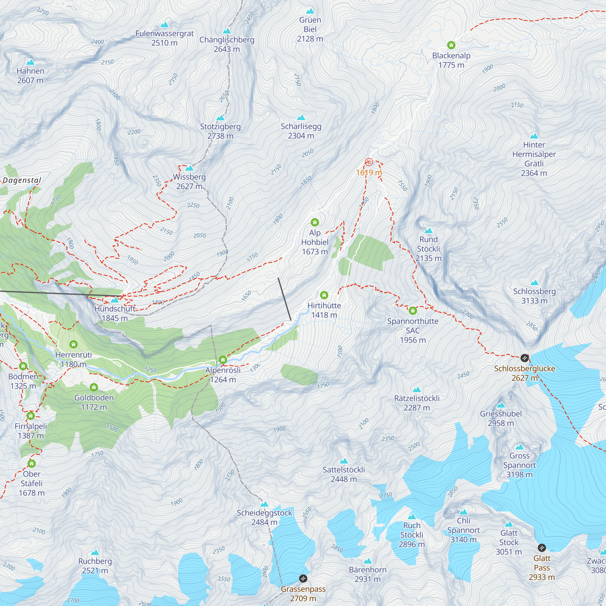 Berggasthaus Stäfeli map