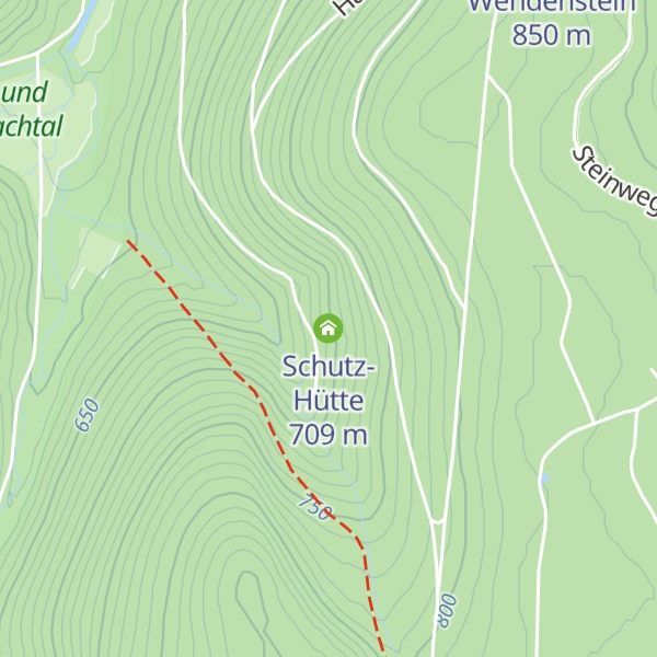Map of Schutz-Hütte