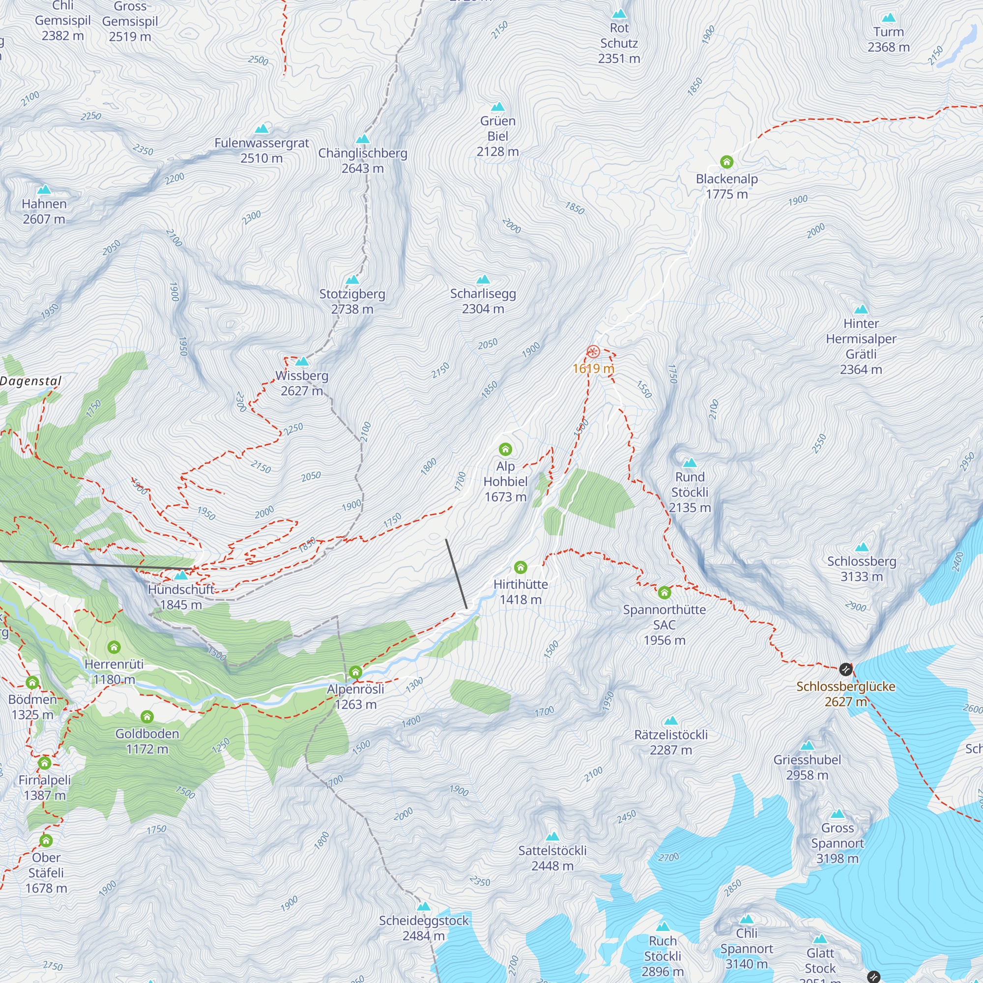 Steinhütte map