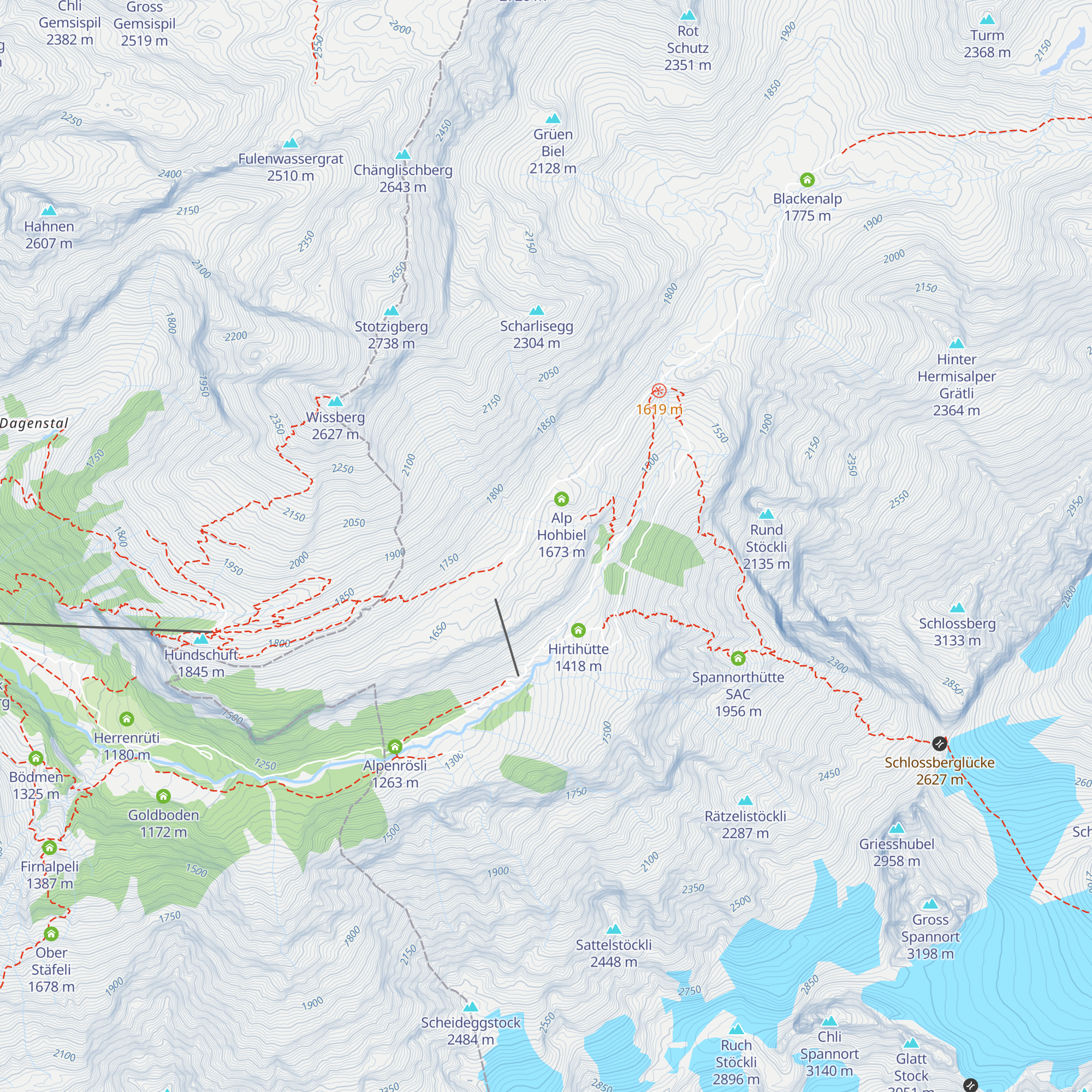 Steinhütte map