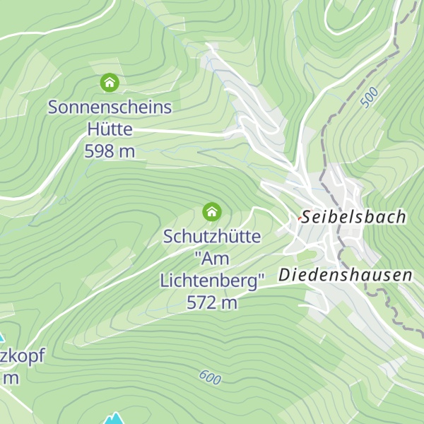 Map of Schutzhütte "Am Lichtenberg"