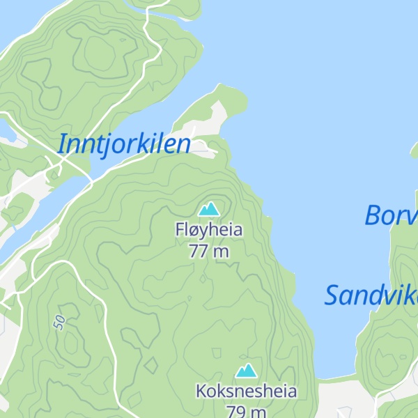 Map of Fløyheia