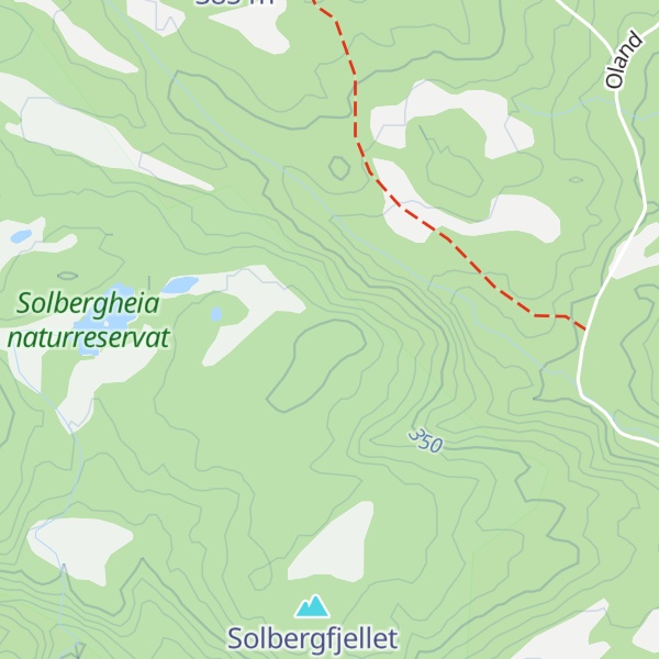 Map of Svartvassåsen