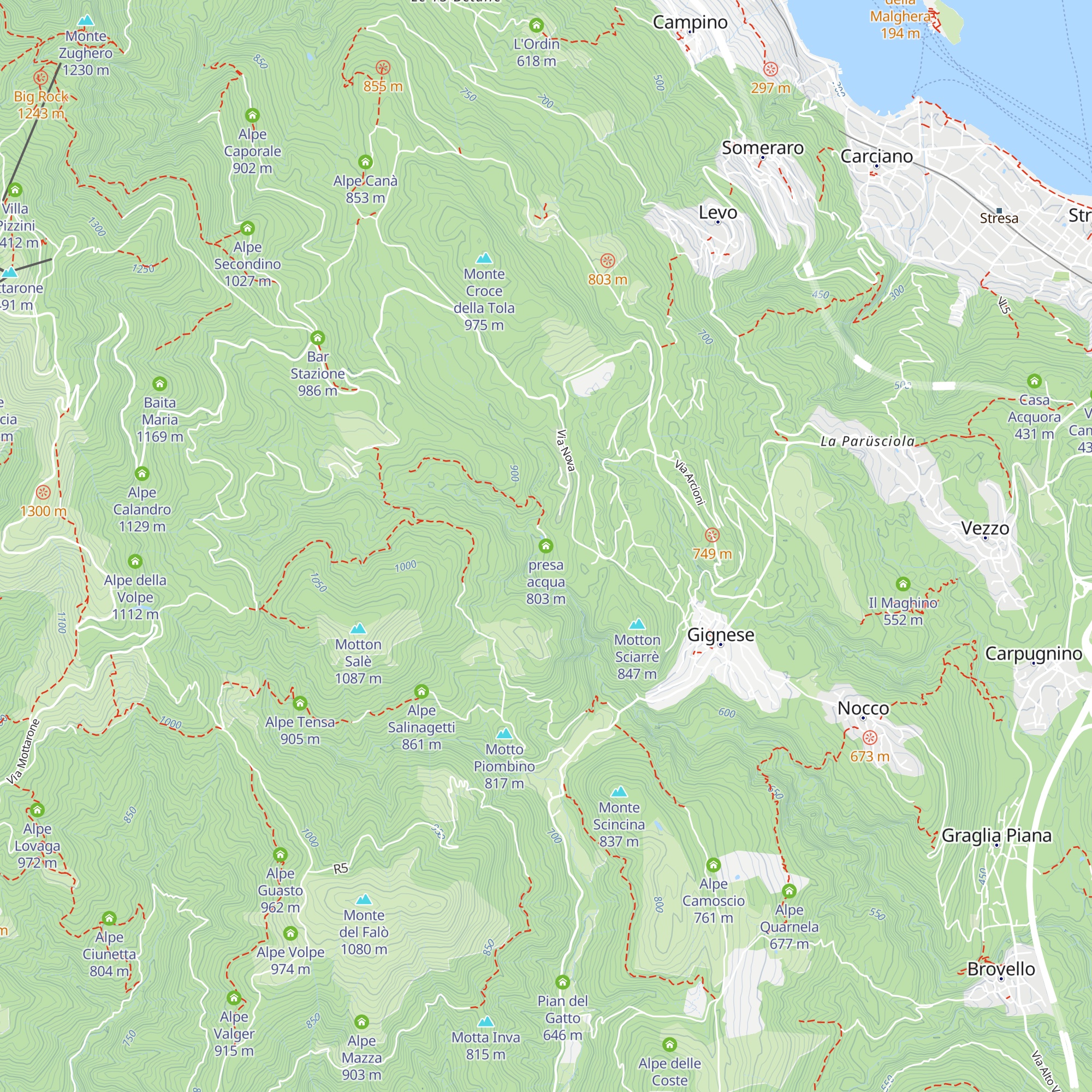presa acqua map