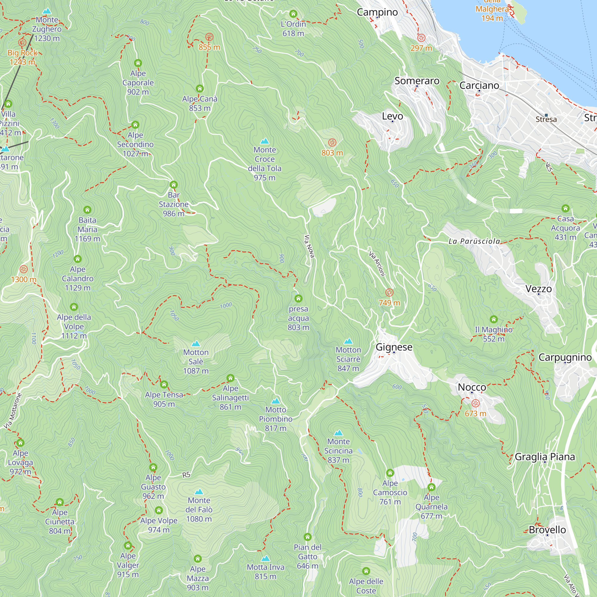 presa acqua map