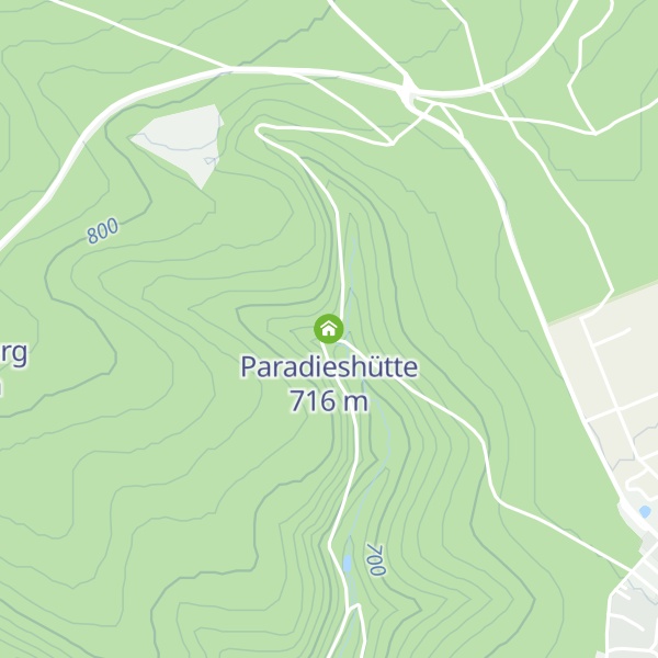 Map of Paradieshütte