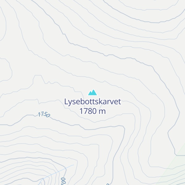 Map of Lysebottskarvet