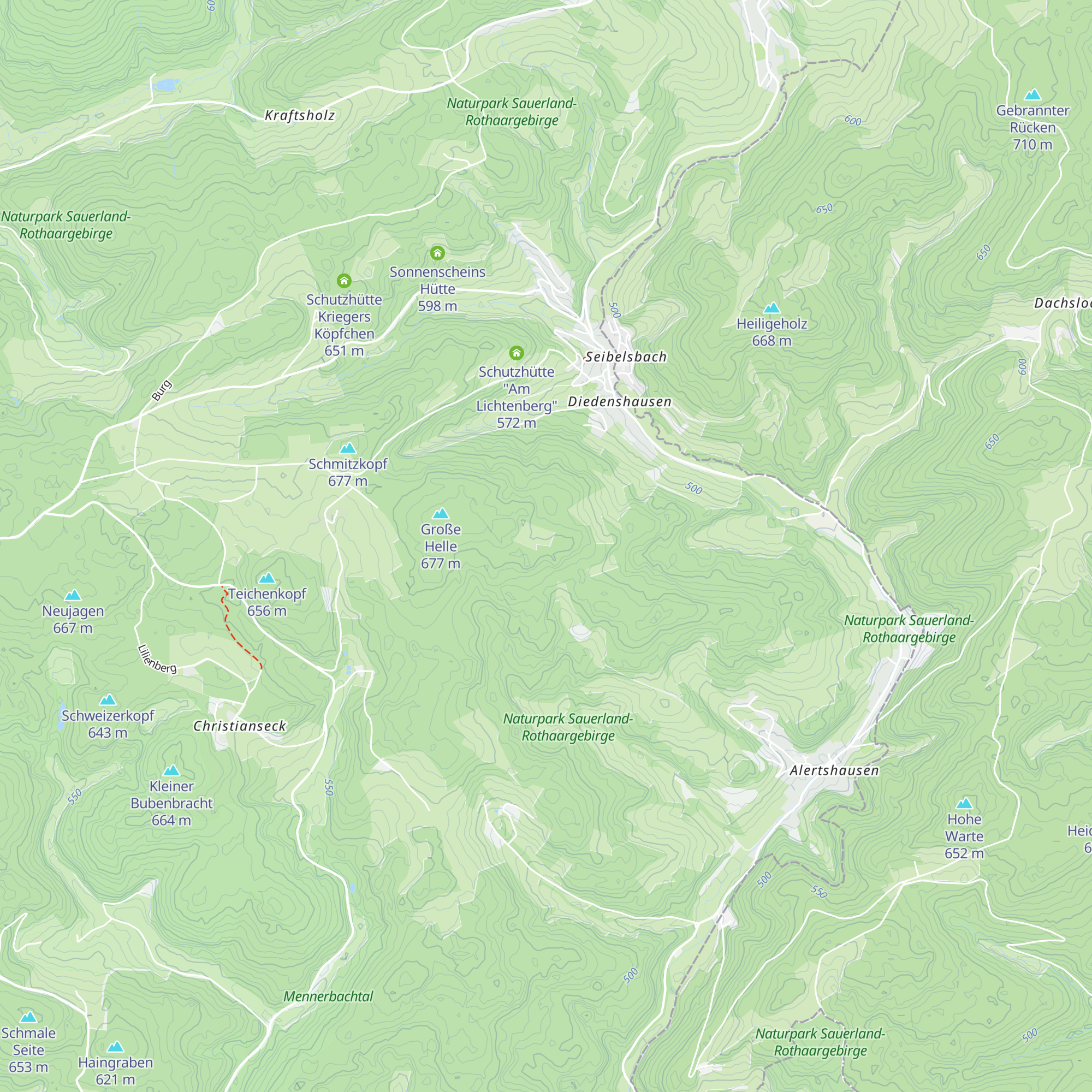 Schutzhütte "Große Helle" map