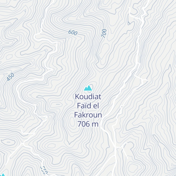 Map of Koudiat Faïd el Fakroun