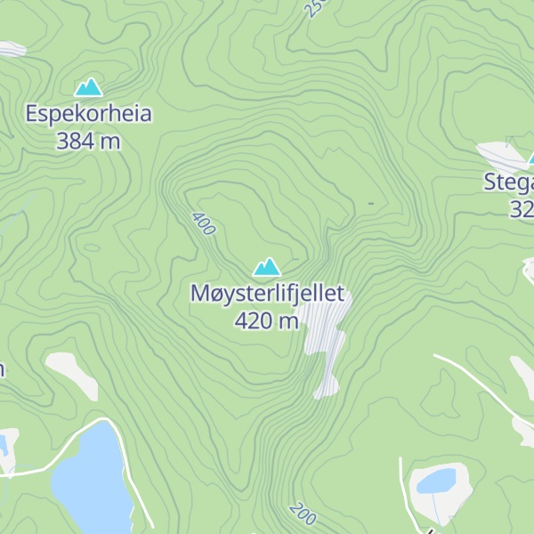 Map of Møysterlifjellet