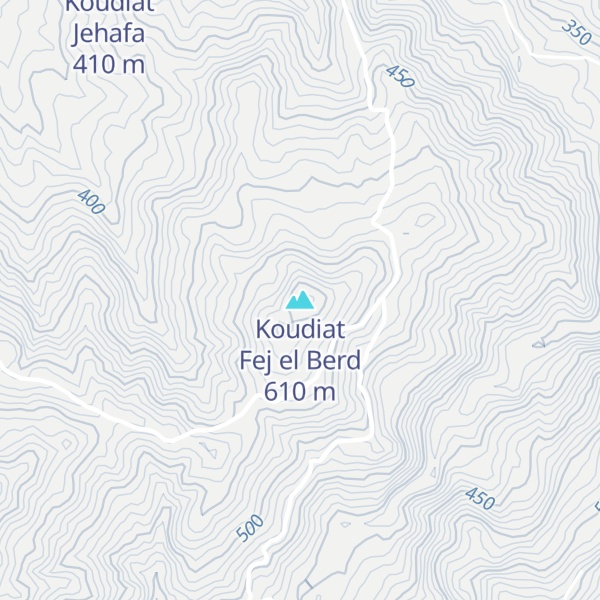Map of Koudiat Fej el Berd