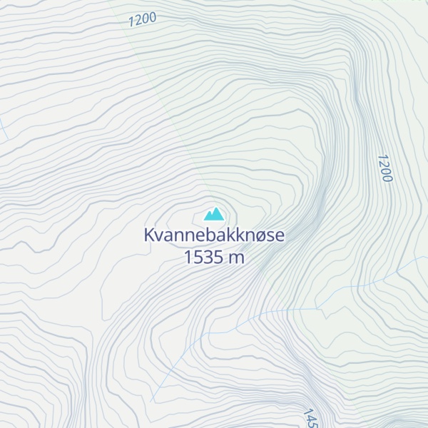 Map of Kvannebakknøse