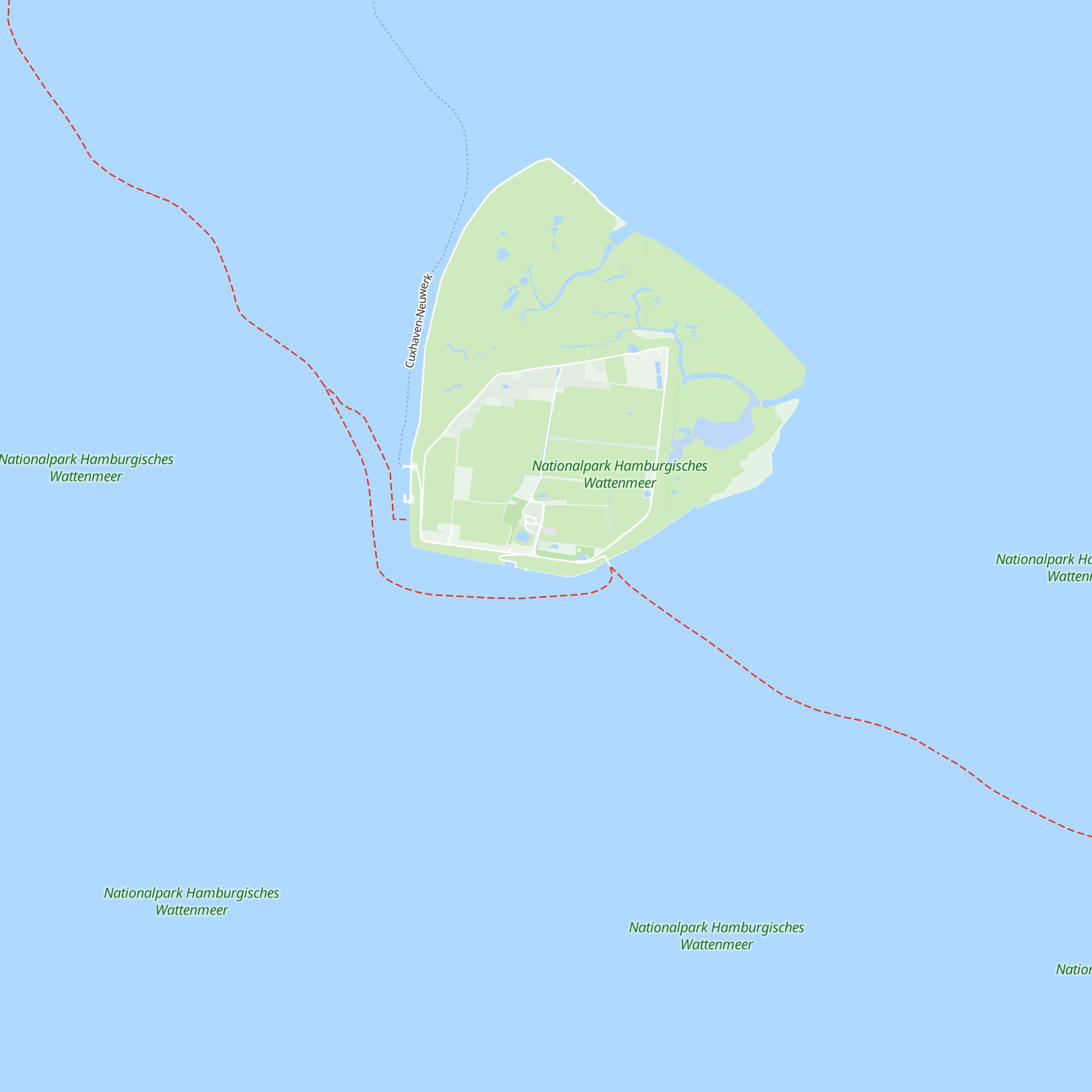 Nationalpark-Haus Neuwerk map