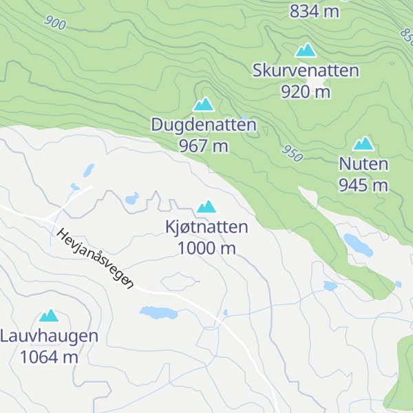Map of Kjøtnatten