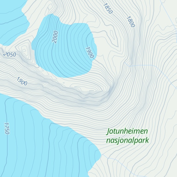 Map of Vestre Memurutinden V-6