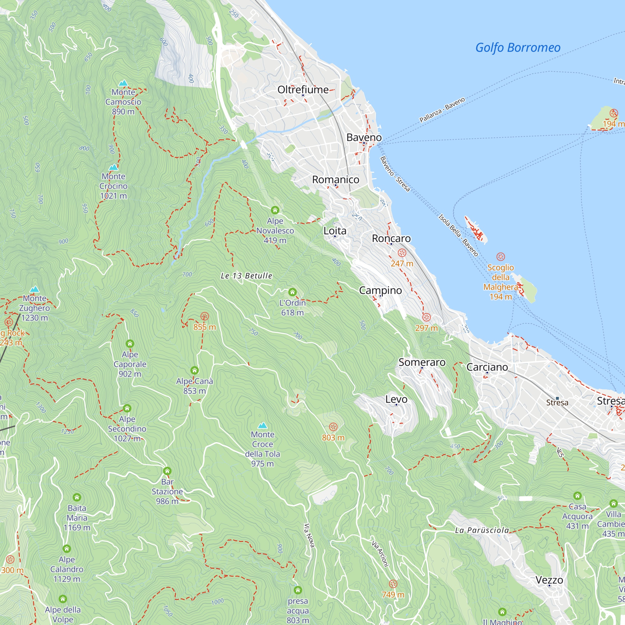 Alpe Sciarè map