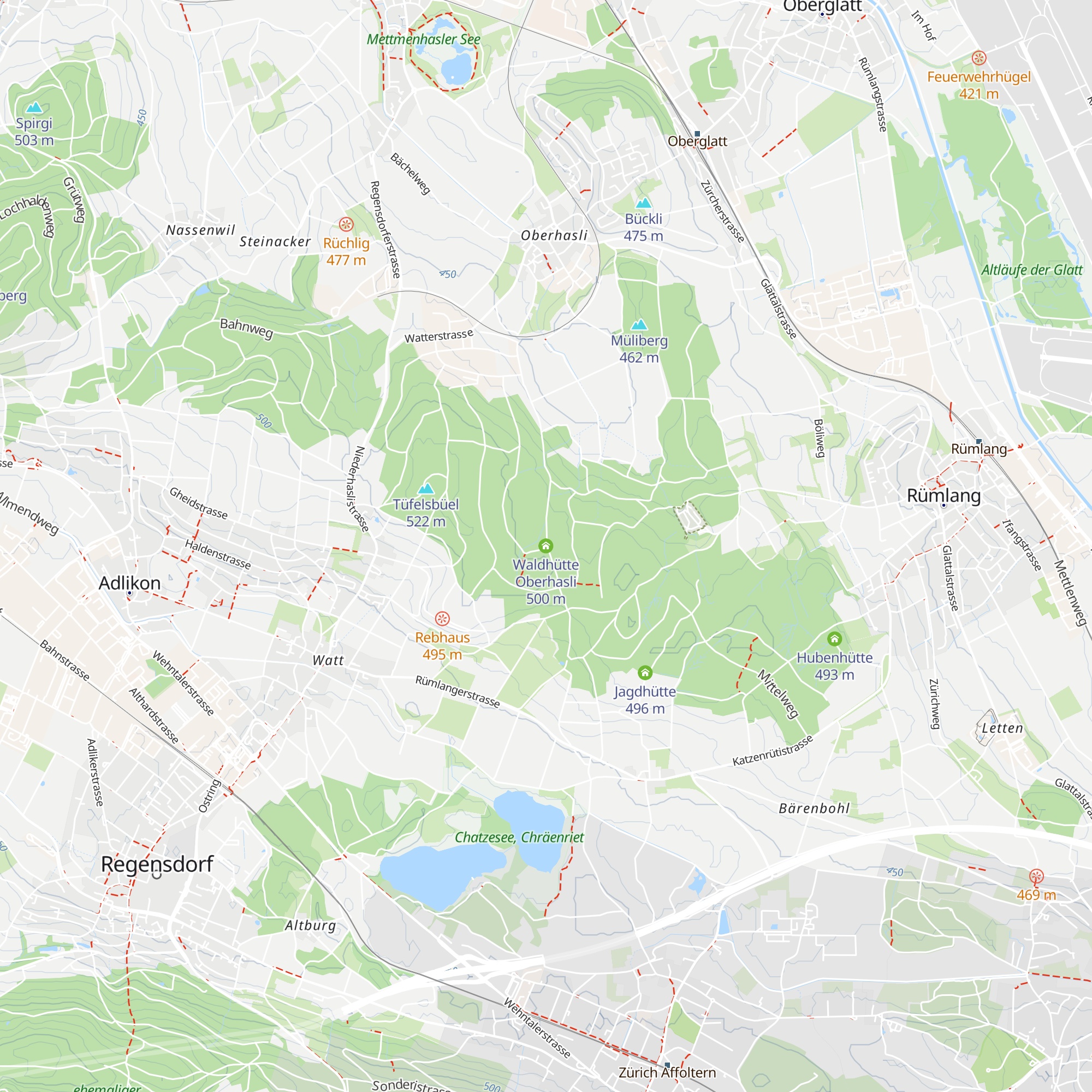 Waldhütte Oberhasli map